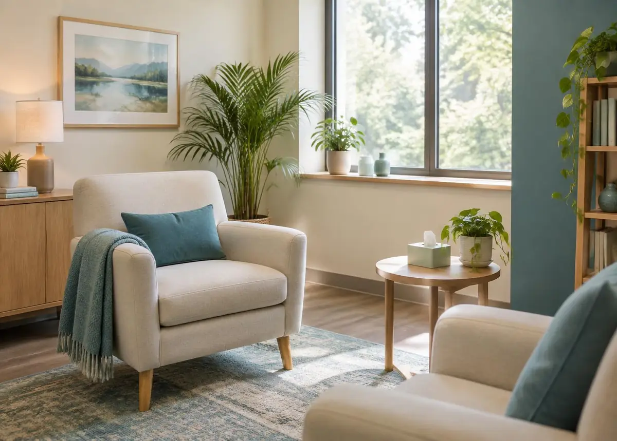A calm, bright consultation room